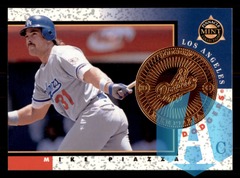 1998 Pinnacle Mint Collection Mike Piazza #17 Los Angeles Dodgers